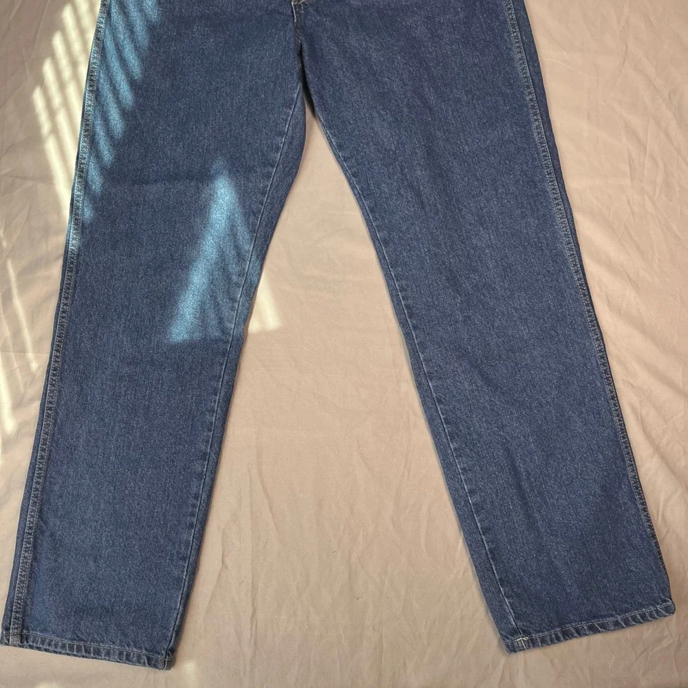 Y2K Dickies Mens Straight Leg Denim Jeans Medium Wash Blue 36x34
